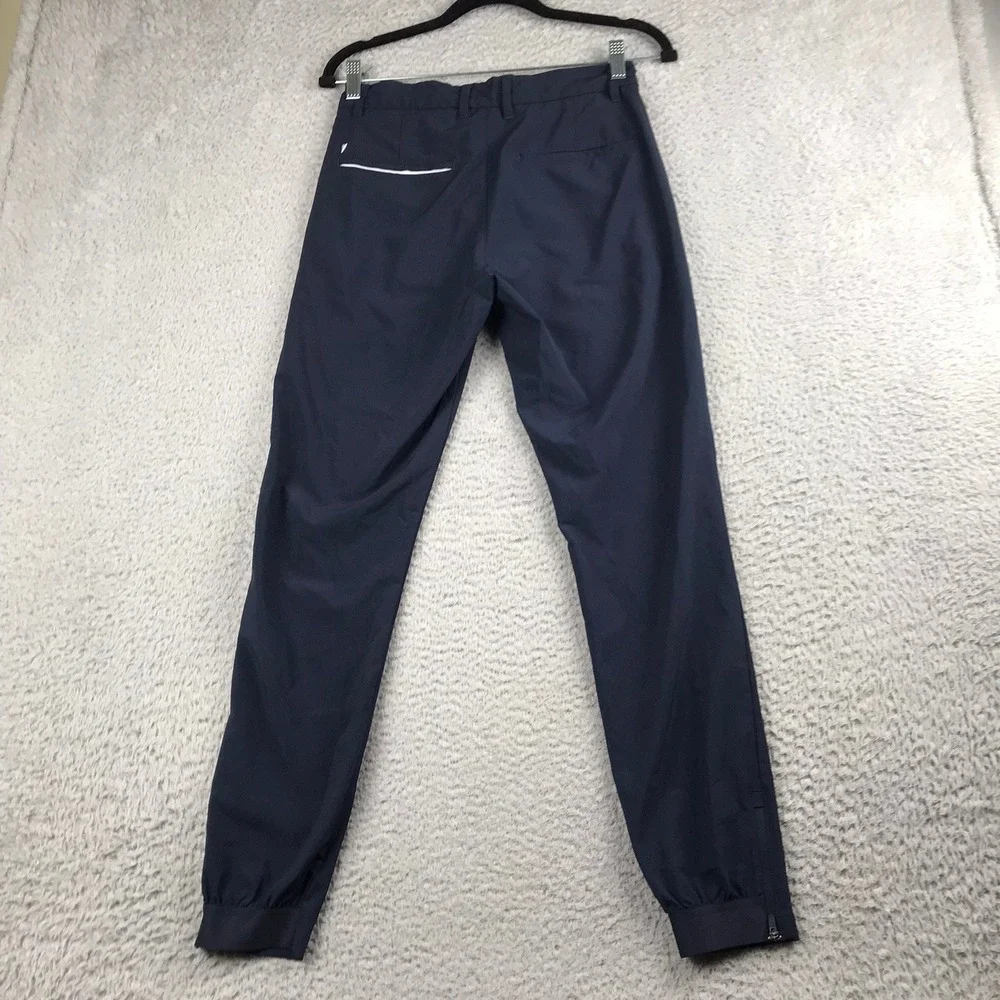 Primo Golf Pants Mens 28 (28x29) Navy Tapered Ankle Zip Performance Trousers